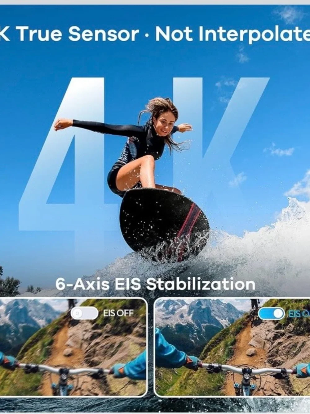 New 4K Mini Wearable Action Camera Waterproof 40M Underwater Body Cam w/ Float